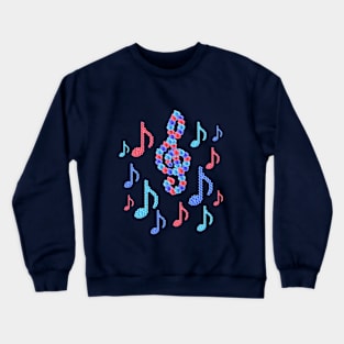 Music notes from roses Crewneck Sweatshirt